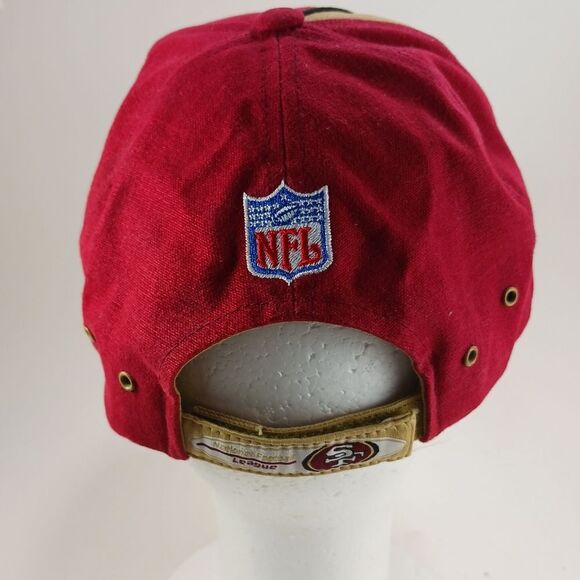 SAN FRANCISCO 49ers Genuine Reebok NFL Pro Line Hat Vintage Hook/Loop OS ....... - Picture 4 of 9